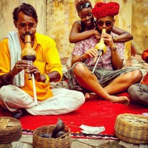 Snake charming in India ..